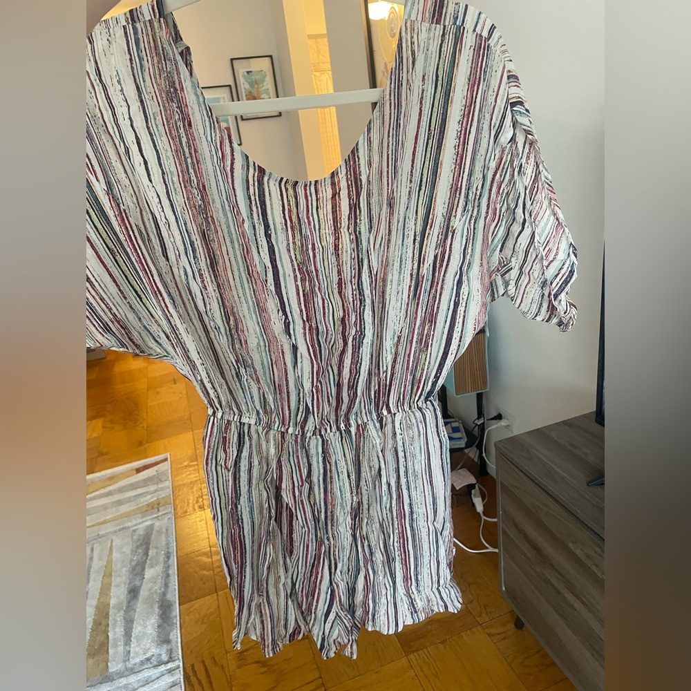 BCBG Colorful Romper Outfit
